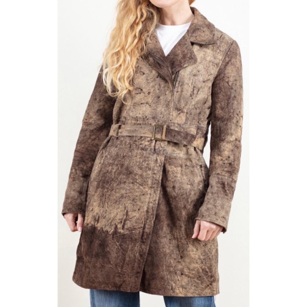 Vintage 70s authentic suede coat, M
